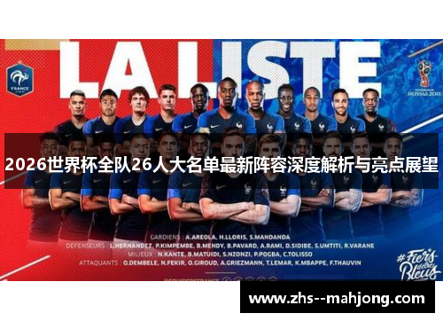 2026世界杯全队26人大名单最新阵容深度解析与亮点展望